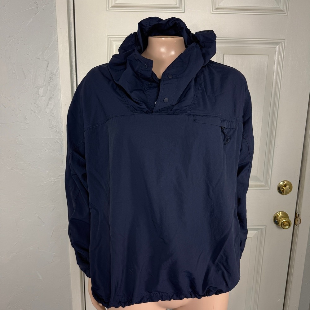 Mountain Hardwear Womens Anorak Stryder Shirt M Hoodie Lightweight Navy X3-17
